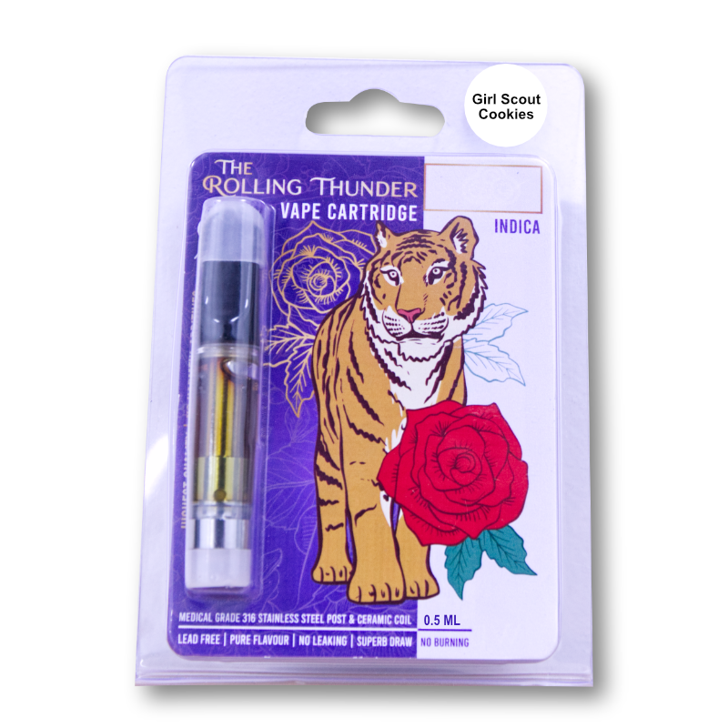 Rolling Thunder Vape Cartridge Full Spectrum - Premium - Girl Scout Cookies (Indica)
