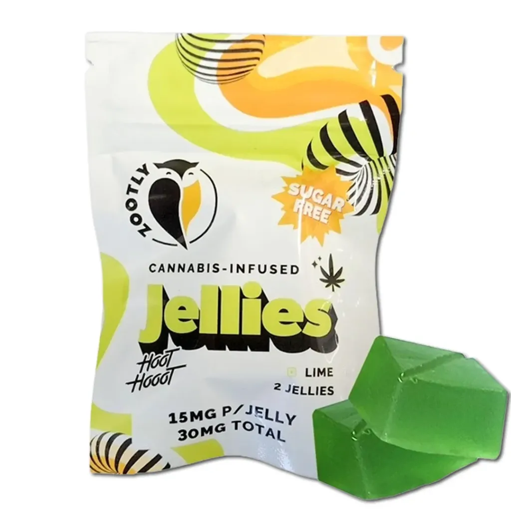 Gummies - Hoot Hooot Jellies (Sugar Free) - Lime 30mg (2x15mg)