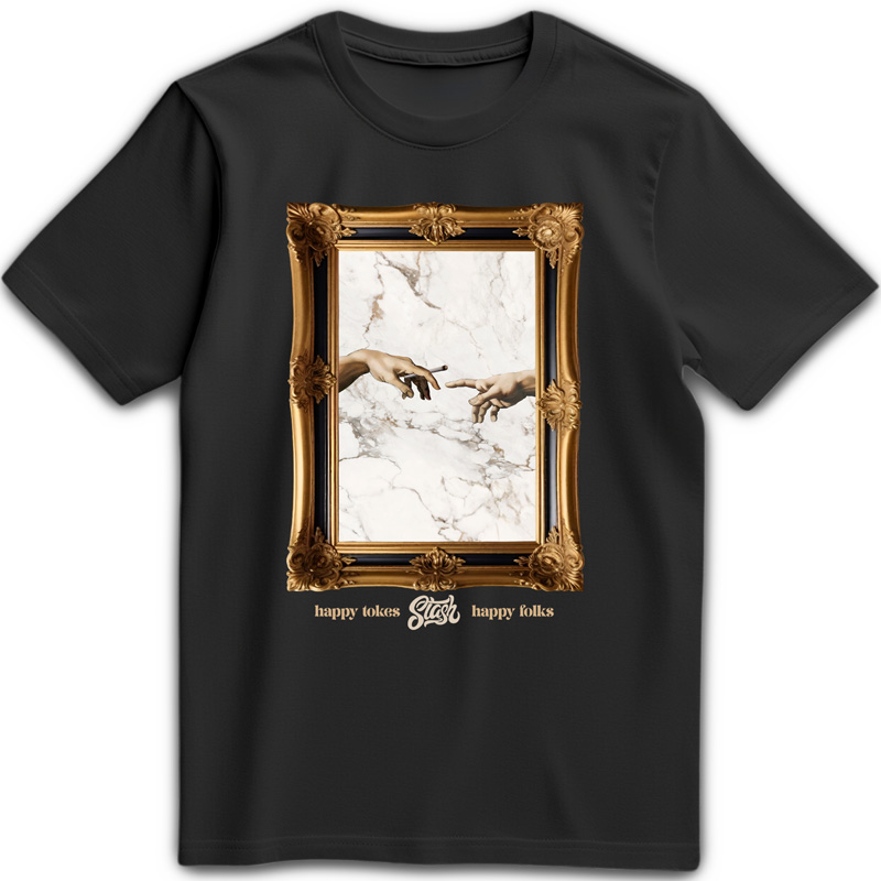 Stash Tee - Stash Hands (Small, Black)